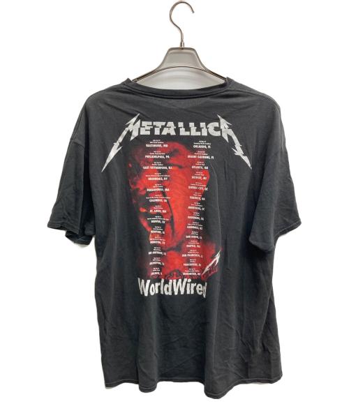 METALLICA（メタリカ）METALLICA (メタリカ) world wired TEE ブラック サイズ:XLの古着・服飾アイテム