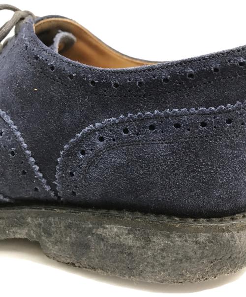 Tricker's（トリッカーズ）Tricker's (トリッカーズ) Needles (ニードルズ) ウィングチップシューズ ネイビー サイズ:7 1/2の古着・服飾アイテム