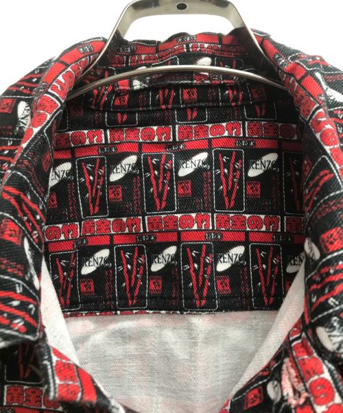 KENZO（ケンゾー）KENZO (ケンゾー) RICE JACKET 黄金の竹 レッド サイズ:Lの古着・服飾アイテム