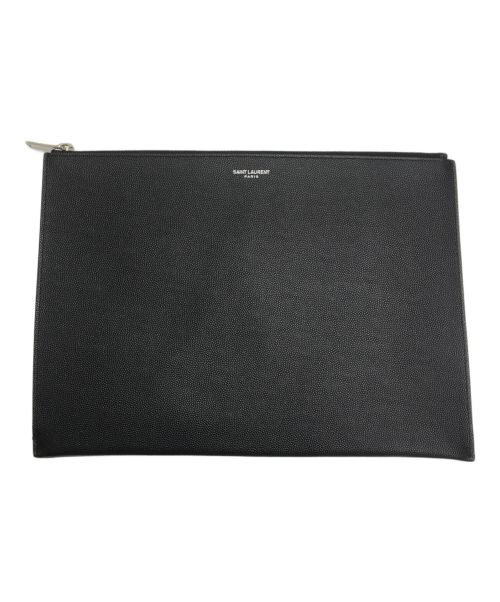 Saint Laurent Paris（サンローランパリ）Saint Laurent Paris (サンローランパリ) クラッチバッグ ブラックの古着・服飾アイテム
