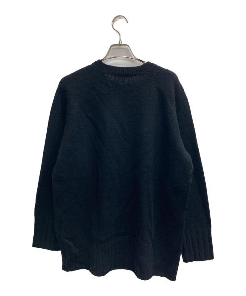 theory（セオリー）theory (セオリー) カシミヤブレンドオーバーニット ブラック サイズ:38の古着・服飾アイテム