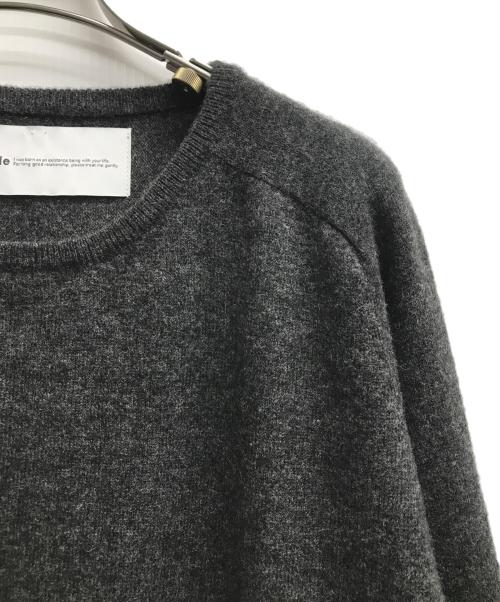 walenode（ウェルノード）walenode (ウェルノード) Tibetan yak クルーネックセーター グレー サイズ:1の古着・服飾アイテム