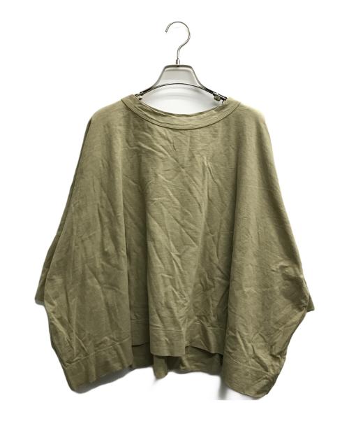 45R（フォーティファイブ・アール）45R (フォーティファイブ・アール) ビッグシルエットカットソー ベージュの古着・服飾アイテム