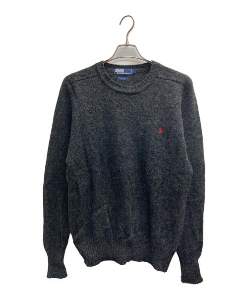 POLO RALPH LAUREN（ポロ・ラルフローレン）POLO RALPH LAUREN (ポロ・ラルフローレン) ウールニット ブラック サイズ:Lの古着・服飾アイテム
