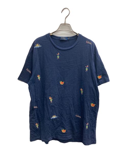 POLO RALPH LAUREN（ポロ・ラルフローレン）POLO RALPH LAUREN (ポロ・ラルフローレン) ALOHA TEE ネイビー サイズ:Lの古着・服飾アイテム