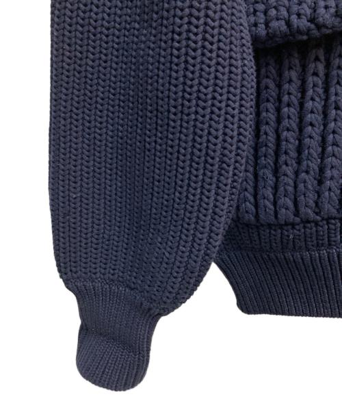 BURBERRY BRIT（バーバリーブリット）BURBERRY BRIT (バーバリーブリット) ニットジャケット ネイビー サイズ:XXLの古着・服飾アイテム