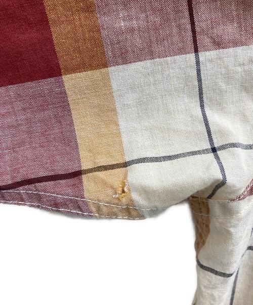 Donegal（ドネガル）Donegal (ドネガル) 半袖チェックシャツ ブラウン サイズ:Mの古着・服飾アイテム