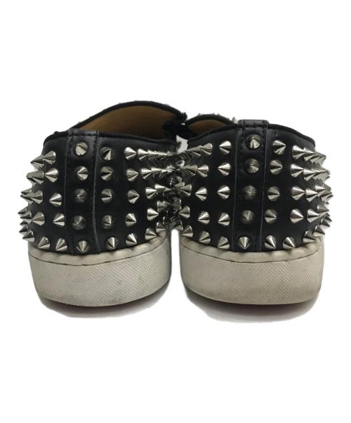 Christian Louboutin（クリスチャン・ルブタン）Christian Louboutin (クリスチャン・ルブタン) スタッズスリッポン ブラック サイズ:不明（実寸サイズをご確認ください）の古着・服飾アイテム