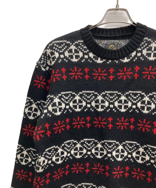 Needles（ニードルズ）Needles (ニードルズ) Crew Neck Sweater ブラック サイズ:Sの古着・服飾アイテム