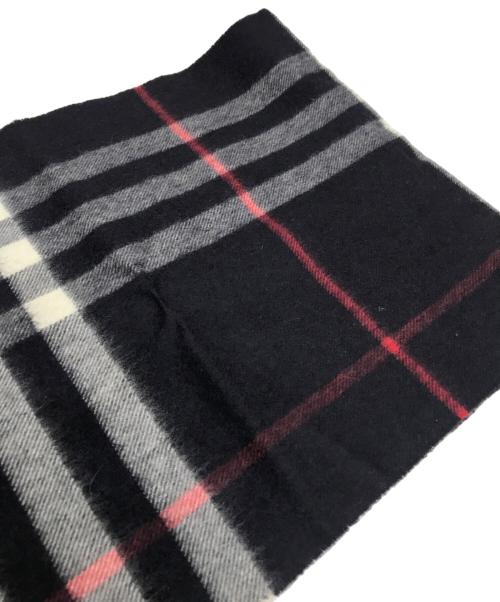 BURBERRY（バーバリー）BURBERRY (バーバリー) ノバチェック カシミアスカーフ ネイビーの古着・服飾アイテム