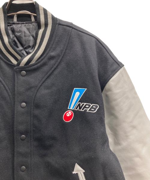 NPB（日本プロ野球）NPB (日本プロ野球) スタジアムジャケット ブラック×グレー サイズ:記載無しの古着・服飾アイテム