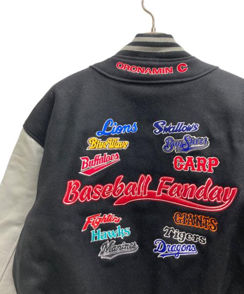 NPB（日本プロ野球）NPB (日本プロ野球) スタジアムジャケット ブラック×グレー サイズ:記載無しの古着・服飾アイテム