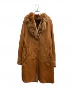 Pell Xariesペールカリス）の古着「リバーシブルレザーコート」｜ブラウン