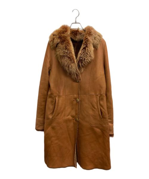 Pell Xaries（ペールカリス）Pell Xaries (ペールカリス) リバーシブルレザーコート ブラウン サイズ:42の古着・服飾アイテム