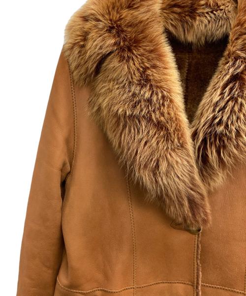 Pell Xaries（ペールカリス）Pell Xaries (ペールカリス) リバーシブルレザーコート ブラウン サイズ:42の古着・服飾アイテム