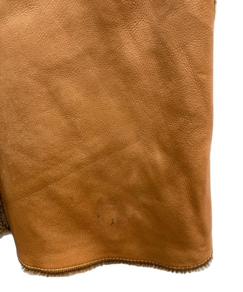 Pell Xaries（ペールカリス）Pell Xaries (ペールカリス) リバーシブルレザーコート ブラウン サイズ:42の古着・服飾アイテム
