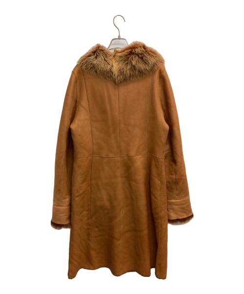 Pell Xaries（ペールカリス）Pell Xaries (ペールカリス) リバーシブルレザーコート ブラウン サイズ:42の古着・服飾アイテム