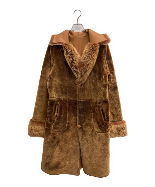 Pell Xaries（ペールカリス）Pell Xaries (ペールカリス) リバーシブルレザーコート ブラウン サイズ:42の古着・服飾アイテム