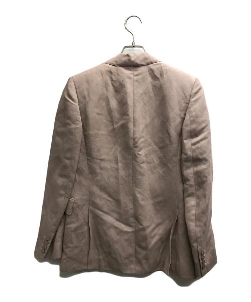 RALPH LAUREN Purple Label（ラルフ ローレン パープル レーベル）RALPH LAUREN Purple Label (ラルフ ローレン パープル レーベル) リネン混テーラードジャケット ピンク サイズ:2の古着・服飾アイテム