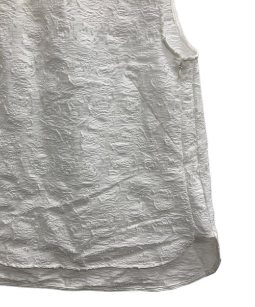中古・古着通販】ELLIE (エリー) ノースリーブブラウス ホワイト 