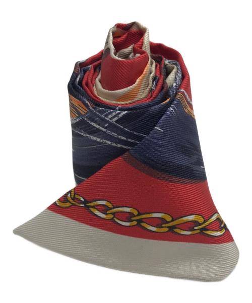 HERMES（エルメス）HERMES (エルメス) ツイリースカーフ レッドの古着・服飾アイテム