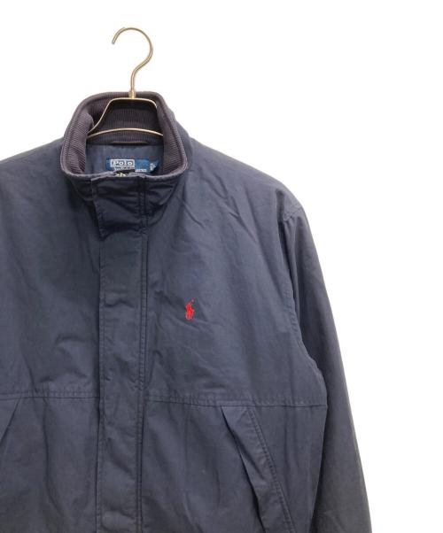 POLO RALPH LAUREN（ポロ・ラルフローレン）POLO RALPH LAUREN (ポロ・ラルフローレン) スタンドネックブルゾン ネイビー サイズ:Lの古着・服飾アイテム