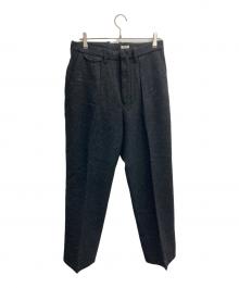 PHIGVEL MAKERS（フィグベルマーカーズ）の古着「HB TWEED GOODMAN'S TROUSERS / BLACK HB」｜ブラック