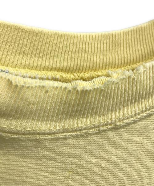 Champion REVERSE WEAVE（チャンピオン リバース ウィーブ）Champion REVERSE WEAVE (チャンピオン リバース ウィーブ) 80ｓロゴ刺繍スウェット イエロー サイズ:XLの古着・服飾アイテム