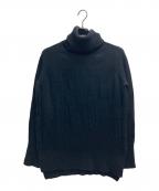 YOHJI YAMAMOTOヨウジヤマモト）の古着「フィンガーホールタートルネックニット」｜ブラック