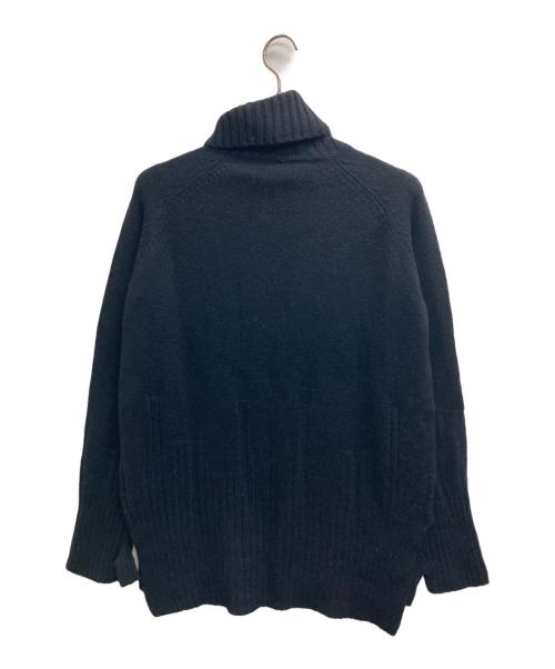 YOHJI YAMAMOTO（ヨウジヤマモト）YOHJI YAMAMOTO (ヨウジヤマモト) フィンガーホールタートルネックニット ブラック サイズ:2の古着・服飾アイテム