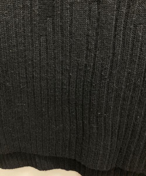 YOHJI YAMAMOTO（ヨウジヤマモト）YOHJI YAMAMOTO (ヨウジヤマモト) フィンガーホールタートルネックニット ブラック サイズ:2の古着・服飾アイテム