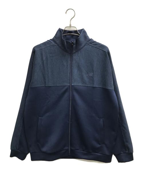 NEW BALANCE（ニューバランス）NEW BALANCE (ニューバランス) デニムコンビダンボールジャケット ネイビー サイズ:XLの古着・服飾アイテム