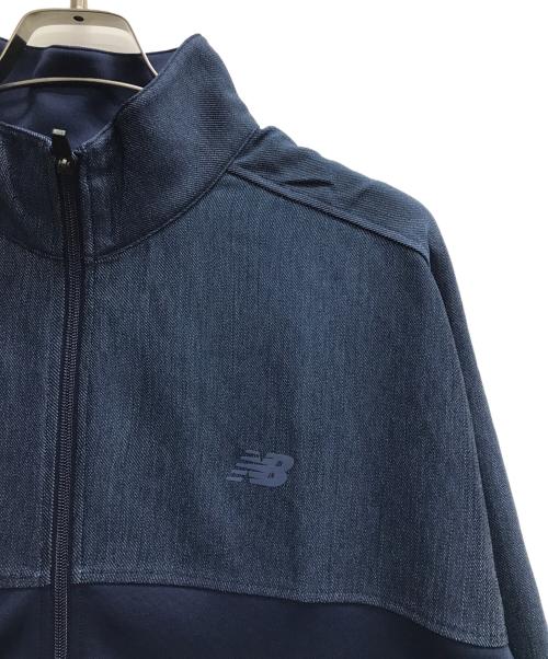 NEW BALANCE（ニューバランス）NEW BALANCE (ニューバランス) デニムコンビダンボールジャケット ネイビー サイズ:XLの古着・服飾アイテム