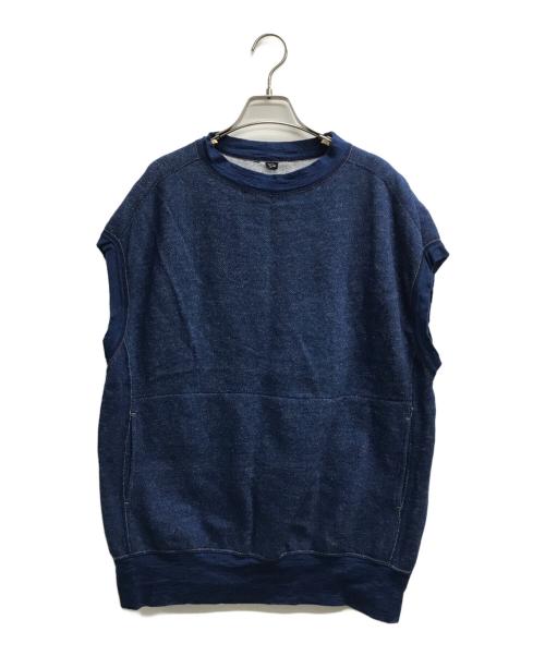 45R（フォーティファイブ・アール）45R (フォーティーファイブアール) 超ガーゼ裏毛の908馬ベスト インディゴ サイズ:不明（実寸サイズをご確認ください）の古着・服飾アイテム