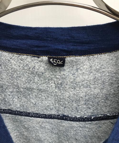 45R（フォーティファイブ・アール）45R (フォーティーファイブアール) 超ガーゼ裏毛の908馬ベスト インディゴ サイズ:不明（実寸サイズをご確認ください）の古着・服飾アイテム