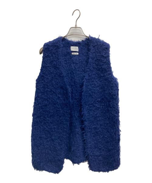 NOLLEY'S（ノーリーズ）NOLLEY'S (ノーリース) アルパカ混ニットベスト ネイビー サイズ:38の古着・服飾アイテム