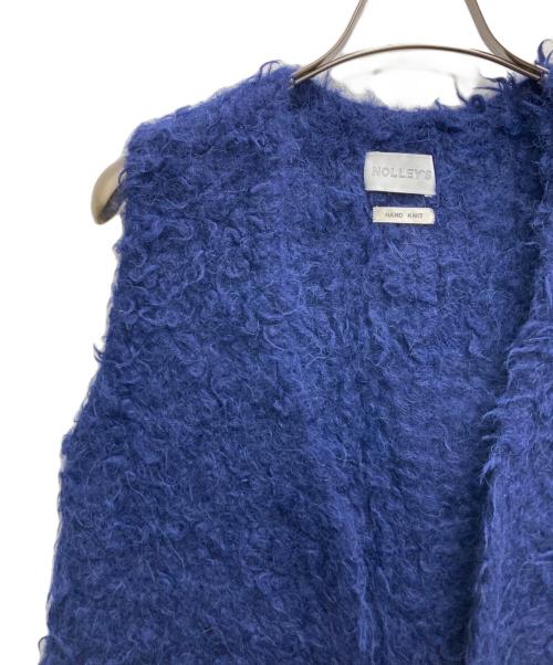 NOLLEY'S（ノーリーズ）NOLLEY'S (ノーリース) アルパカ混ニットベスト ネイビー サイズ:38の古着・服飾アイテム