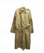 Tu es mon  TRESORトゥエモントレゾア）の古着「デザイントレンチコート」｜ベージュ