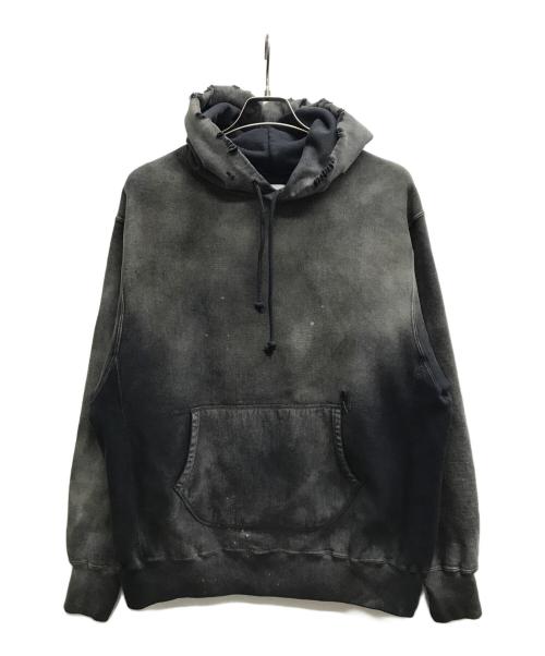 BOWWOW（バウワウ）BOWWOW (バウワウ) HARD AGING HOODIE ブラック サイズ:Lの古着・服飾アイテム