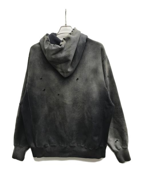 BOWWOW（バウワウ）BOWWOW (バウワウ) HARD AGING HOODIE ブラック サイズ:Lの古着・服飾アイテム