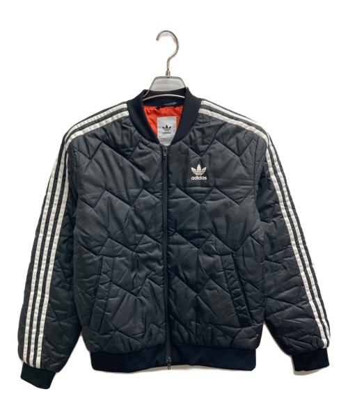 adidas（アディダス）adidas (アディダス) QUILTED JACKET（キルテッド　ジャケット） ブラック サイズ:Sの古着・服飾アイテム