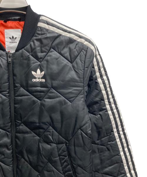 adidas（アディダス）adidas (アディダス) QUILTED JACKET（キルテッド　ジャケット） ブラック サイズ:Sの古着・服飾アイテム