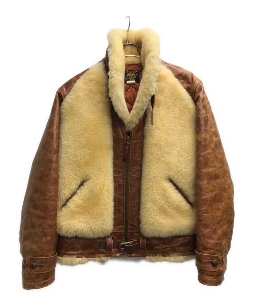 RAINBOW COUNTRY（レインボーカントリー）RAINBOW COUNTRY (レインボーカントリー) Grizzly Jacket ブラウン サイズ:42の古着・服飾アイテム