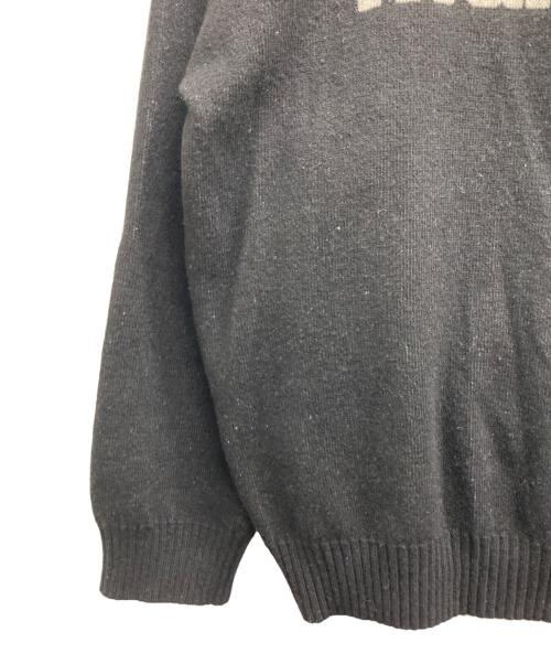 mahagrid（マハグリッド）MAHAGRID (マハグリッド) クルーネックニット ブラック サイズ:Sの古着・服飾アイテム