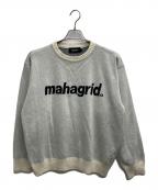 mahagridマハグリッド）の古着「クルーネックニット」｜ホワイト