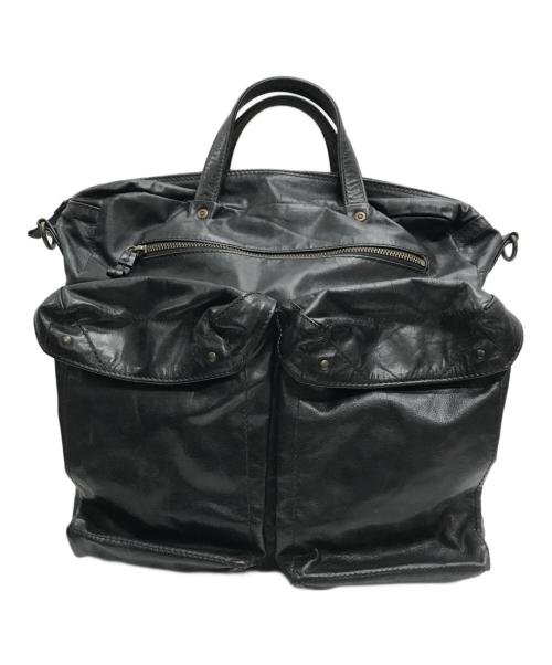 BEAU DESSIN（ボーデッサン）BEAU DESSIN (ボーデッサン) 2WAYレザーバッグ ブラックの古着・服飾アイテム