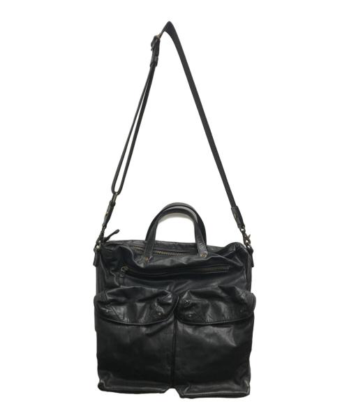 BEAU DESSIN（ボーデッサン）BEAU DESSIN (ボーデッサン) 2WAYレザーバッグ ブラックの古着・服飾アイテム