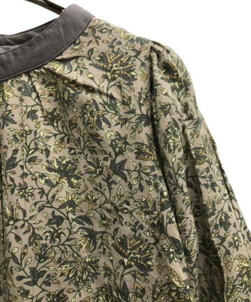 URBAN RESEARCH DOORS（アーバンリサーチドアーズ）URBAN RESEARCH DOORS (アーバンリサーチドアーズ) コットンツイルプリントワンピース ベージュ サイズ:Mの古着・服飾アイテム