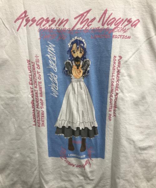 LONELY/論理（ロンリー）LONELY/論理 (ロンリー) ASSASSIN THE NAGISA L/S/ロンT(アサシンザナギサ L/S ロンT) ホワイト サイズ:Lの古着・服飾アイテム