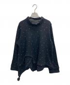 慈雨ジウ）の古着「ウールカットソー」｜ブラック